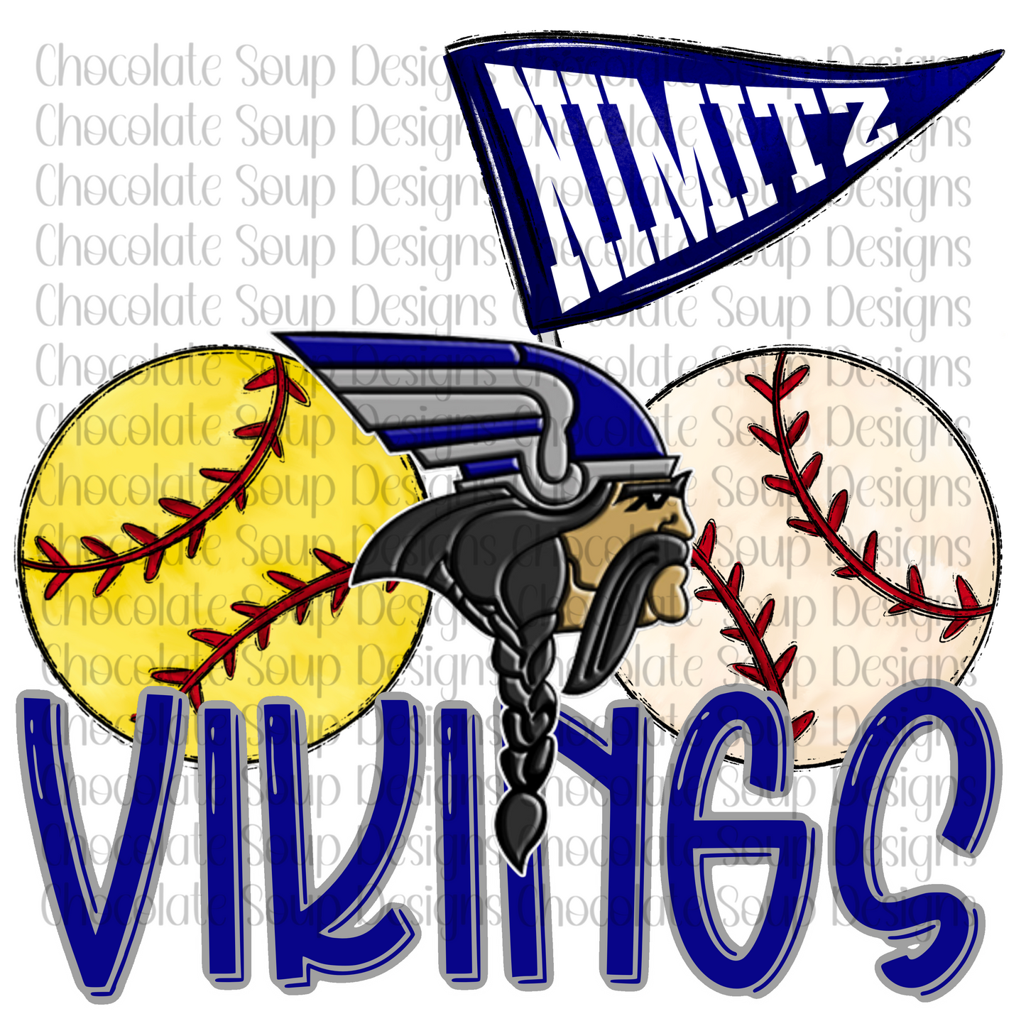 Vikings Softball Baseball