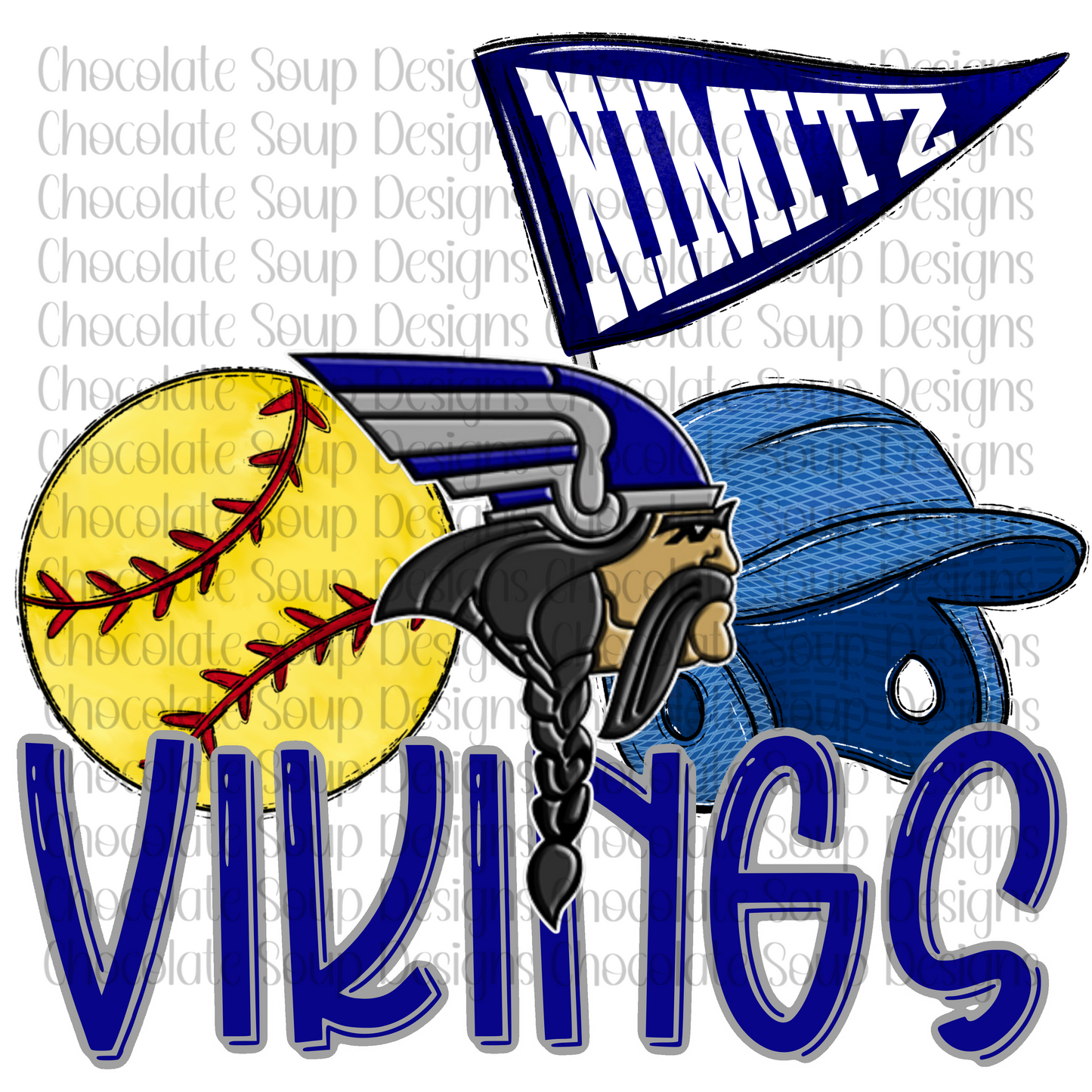 Vikings Softball Baseball