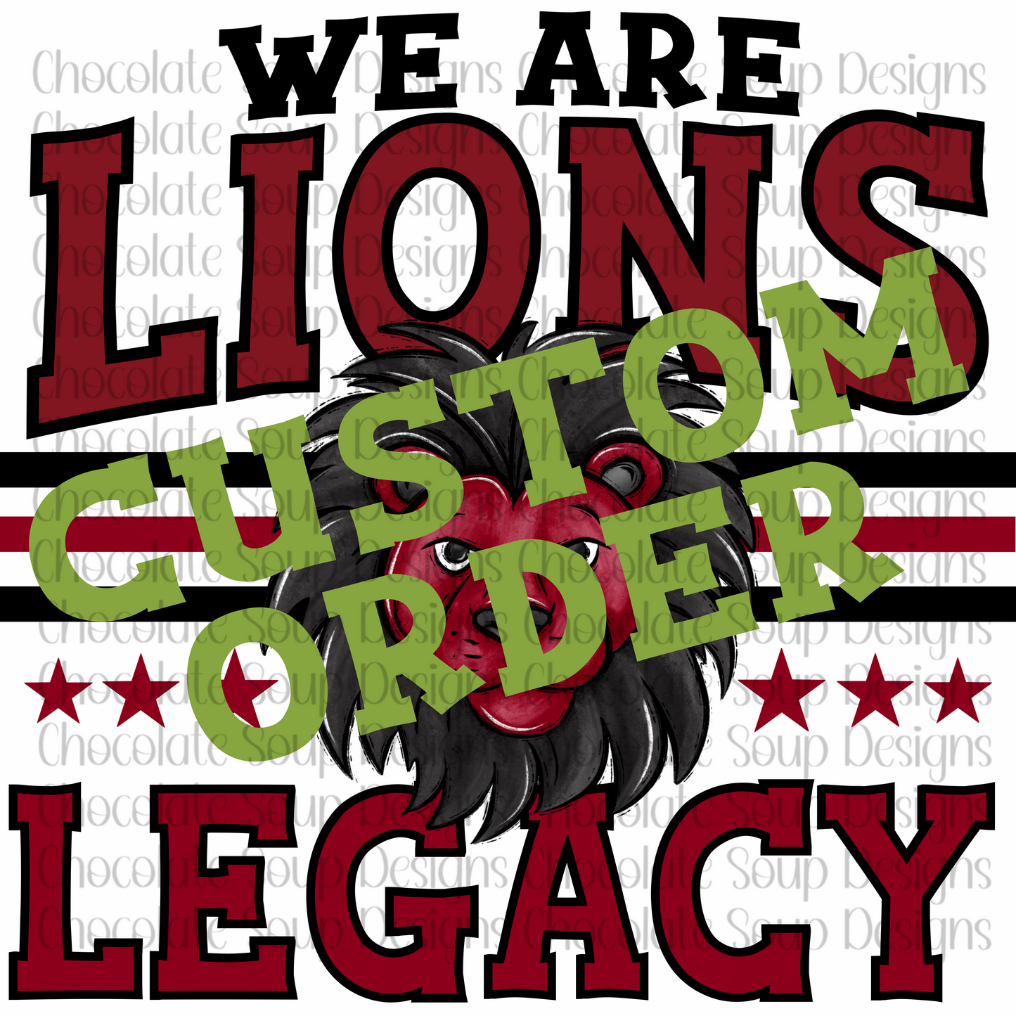 Custom Mascot School Name