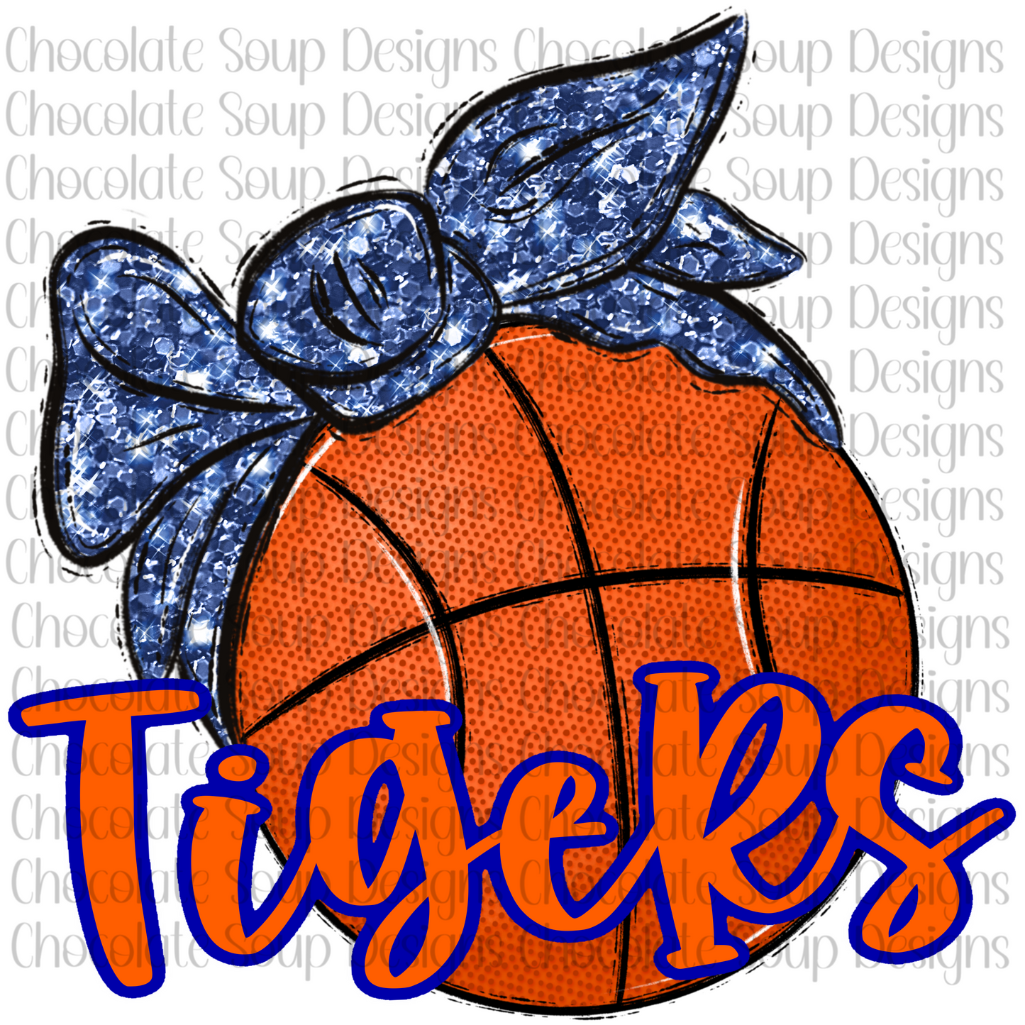 Basketball Tigers-Blue Orange