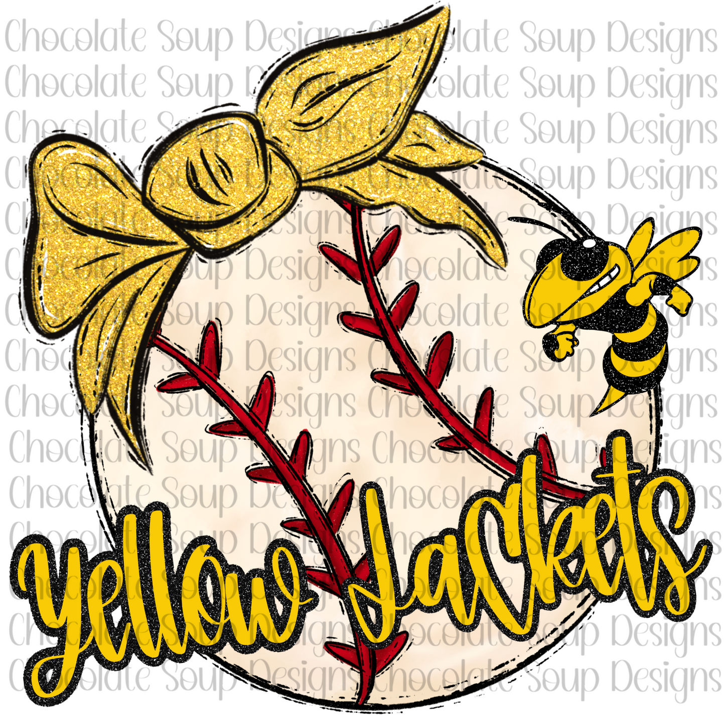 Baseball YellowJackets Mascot