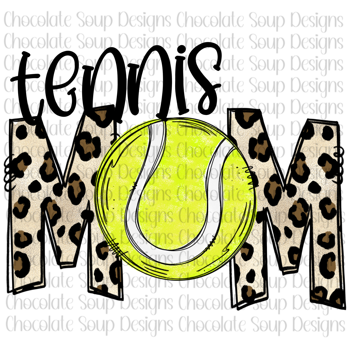 Tennis Mom-Leopard