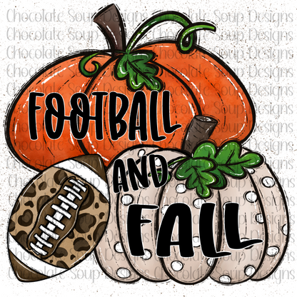 Football and Fall Pumpkins