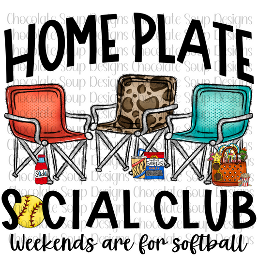 Softball Home Plate Social Club