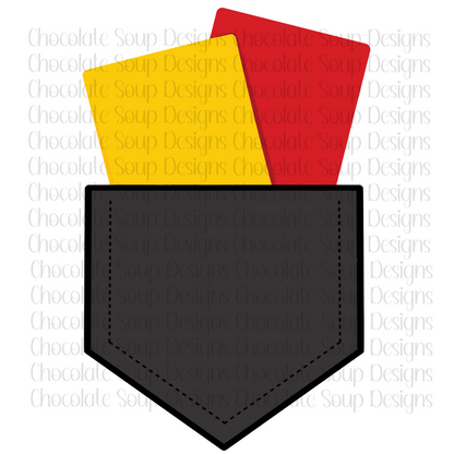 Soccer Red/Yellow Card in Pocket