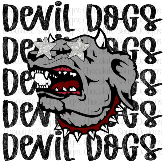 Preppy Mascot Devil Dogs