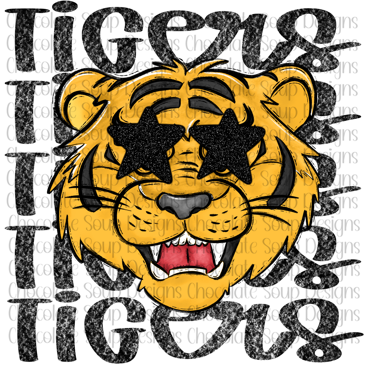 Preppy Tigers Black Gold