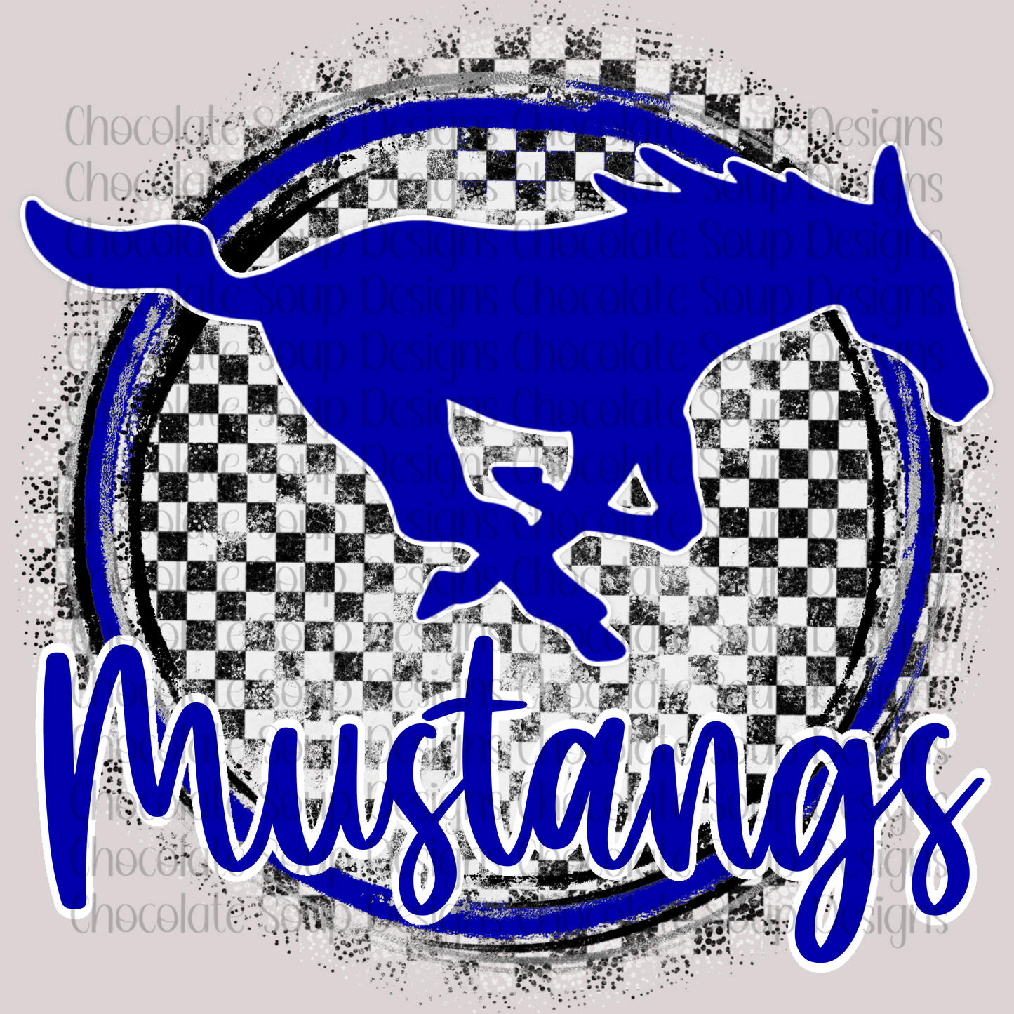 Mustangs Checkerd