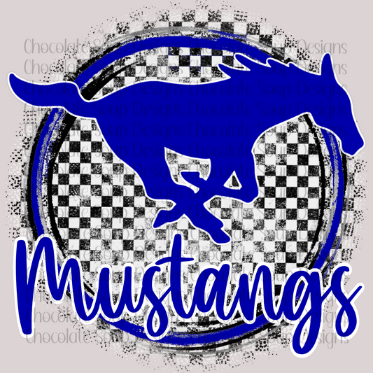 Mustangs Checkerd