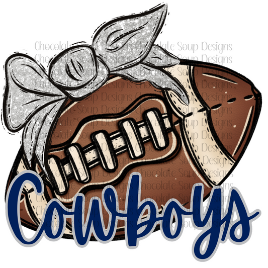 Cowboys Football Silver Bow