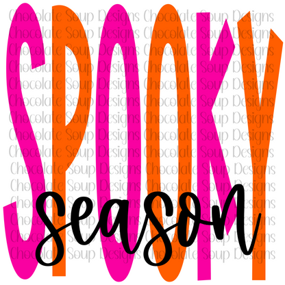 SPOOKY Season Hot Pink Orange