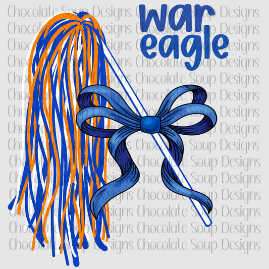 School Spirit PomPom Auburn