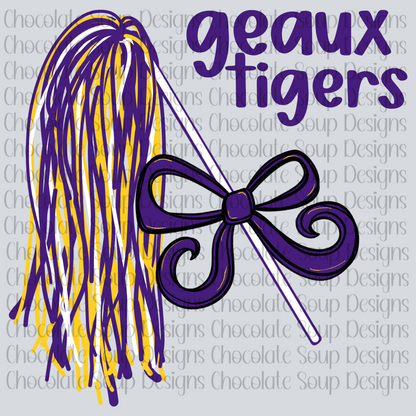 Spirit PomPoms LSU