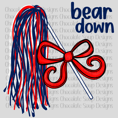 Spirit PomPoms Bear Down