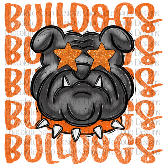 Preppy Bulldogs Orange