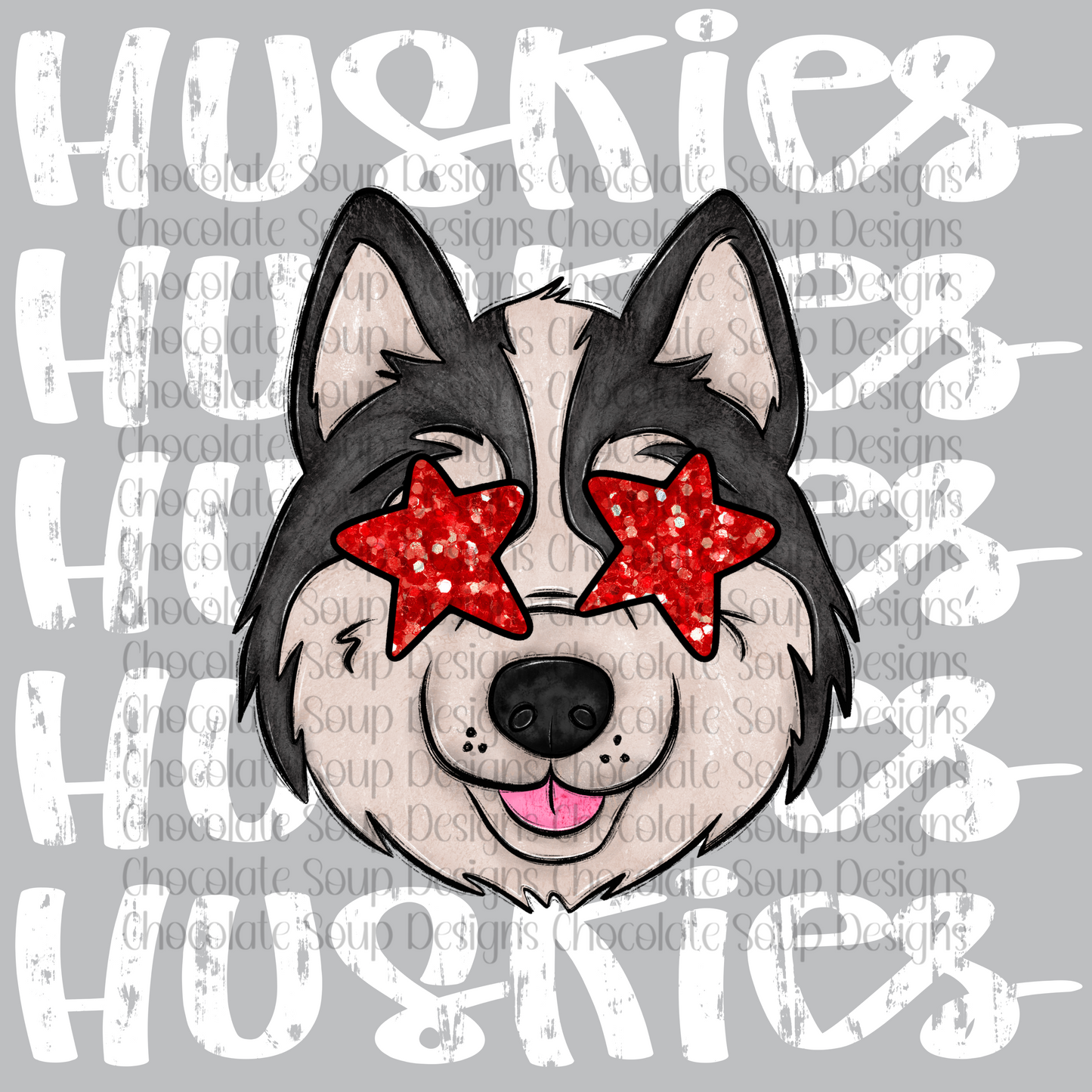 Huskies Red Black