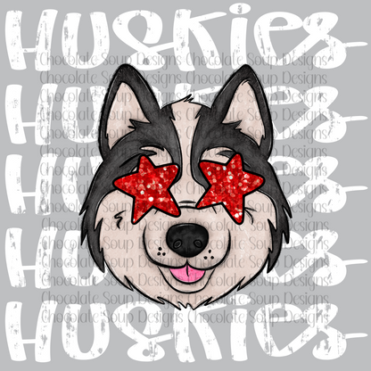 Huskies Red Black