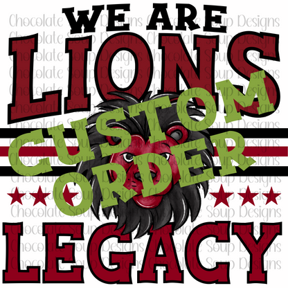 Custom Mascot School Name
