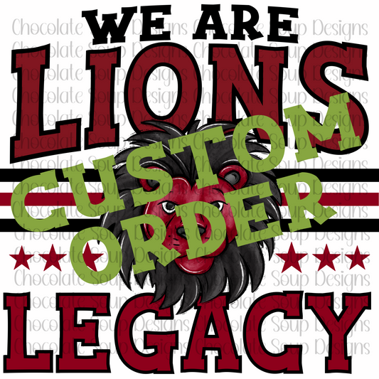 Custom Mascot School Name