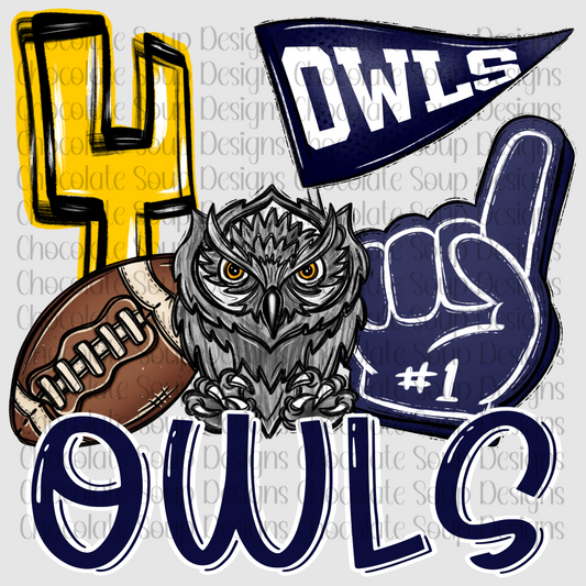 Football Mascot Owls