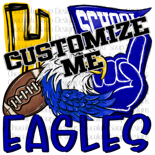 FOOTBALL MASCOT CUSTOM DESIGN