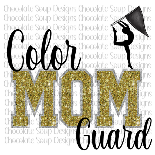 Color Guard Mom Gold