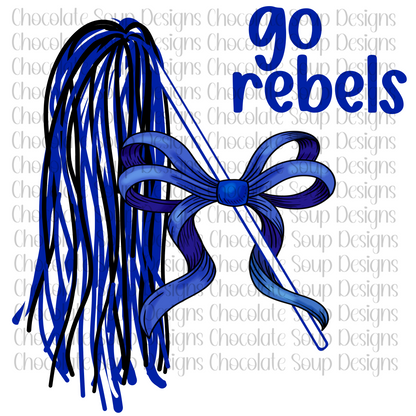 Spirit PomPoms Go Bulldogs, Rebels, Storm