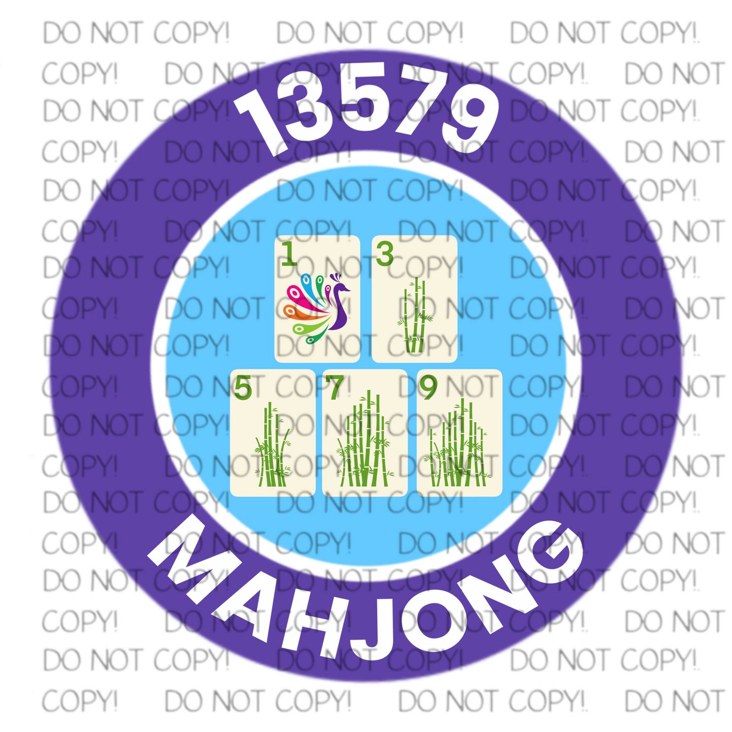 13579 Mahjong Sticker