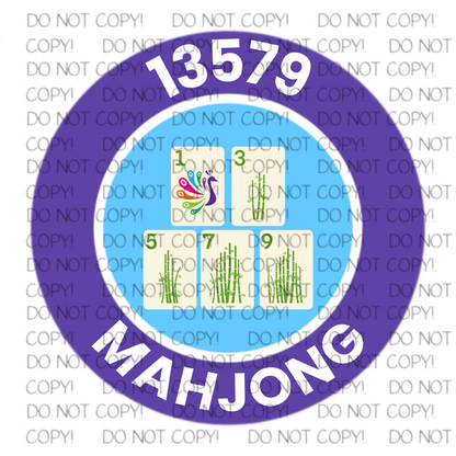 13579 Mahjong Sticker
