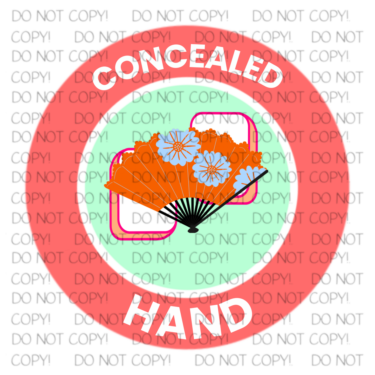 Concealed Hand Mahjong Sticker