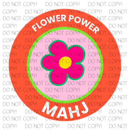 Flower Power Mahjong Sticker