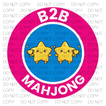 Back to Back (B2B) Mahjong Sticker