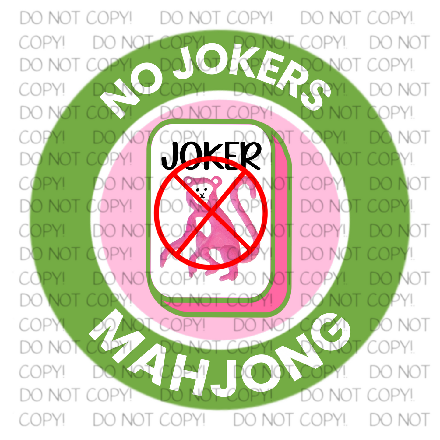 No Jokers Mahjong Sticker