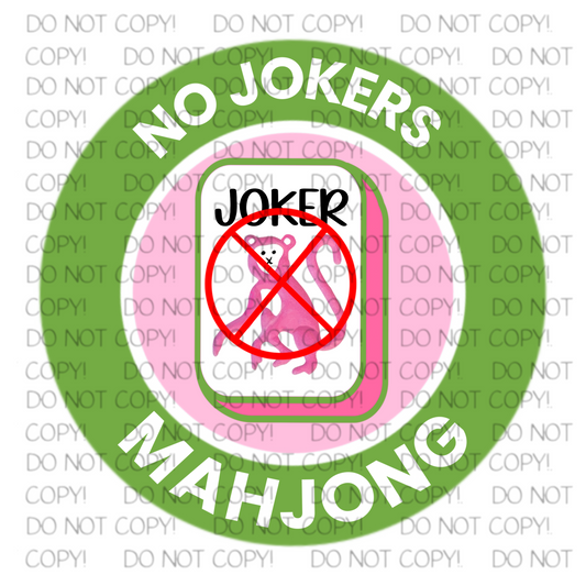 No Jokers Mahjong Sticker