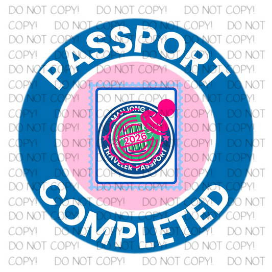 Passport Completed Mahjong Sticker