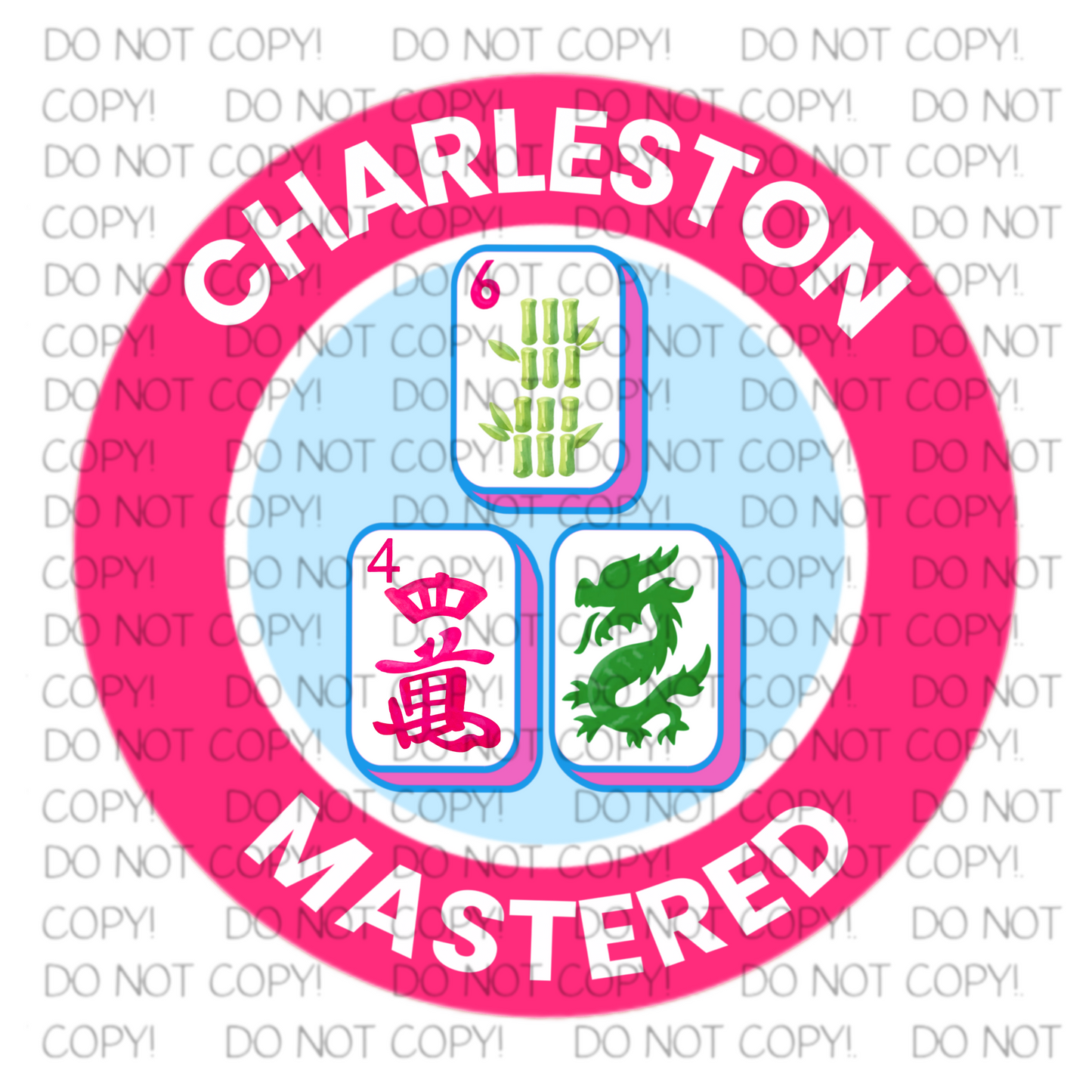 Charleston Mastered Mahjong Sticker