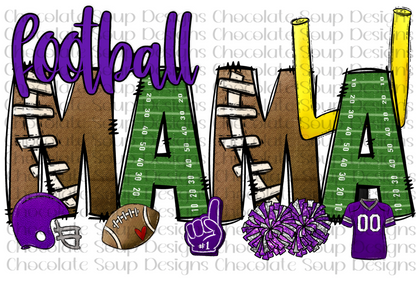 Football Mama-Purple