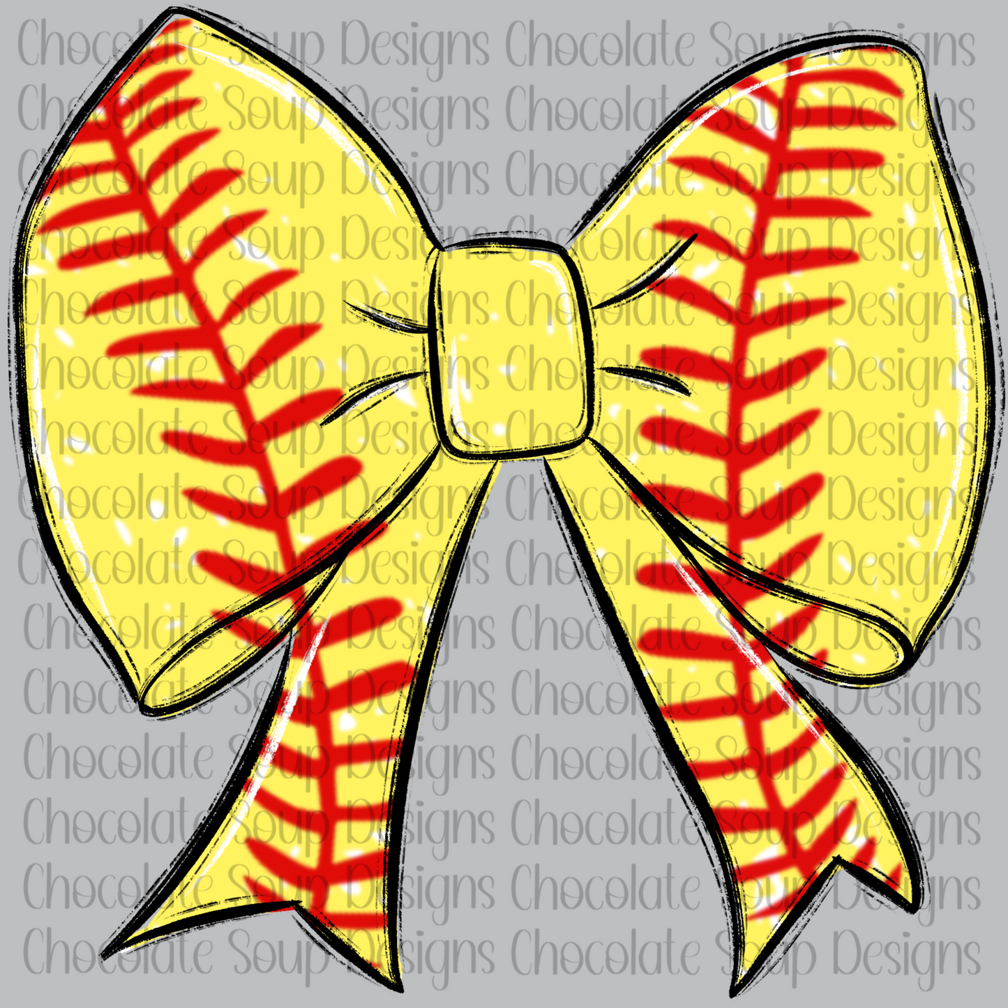 Coquette Softball Bow