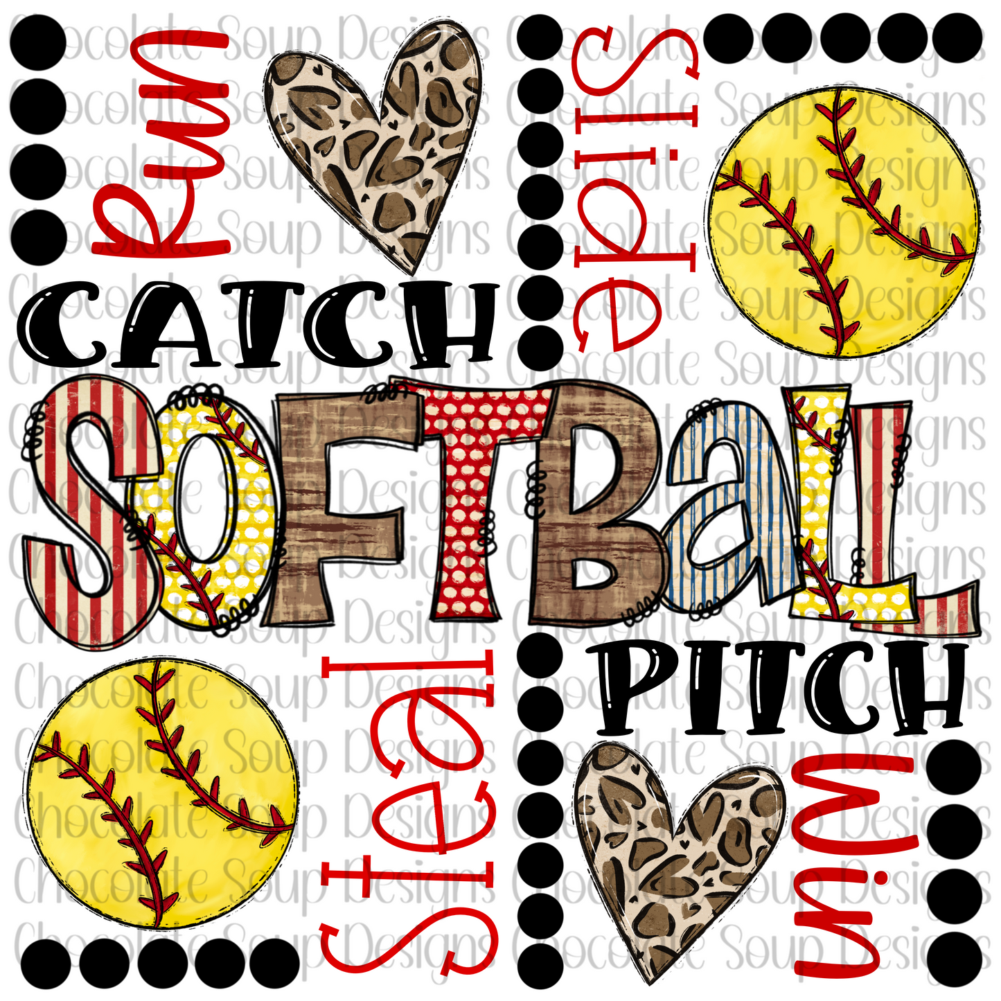 Softball Collage