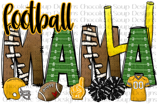 Football Mama-Gold