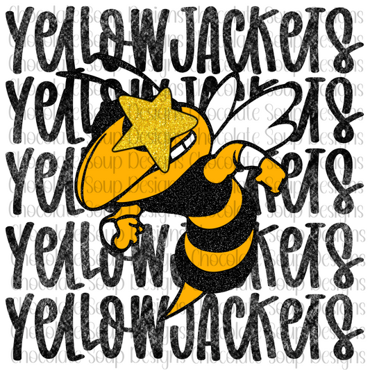 Preppy YellowJackets Mascot