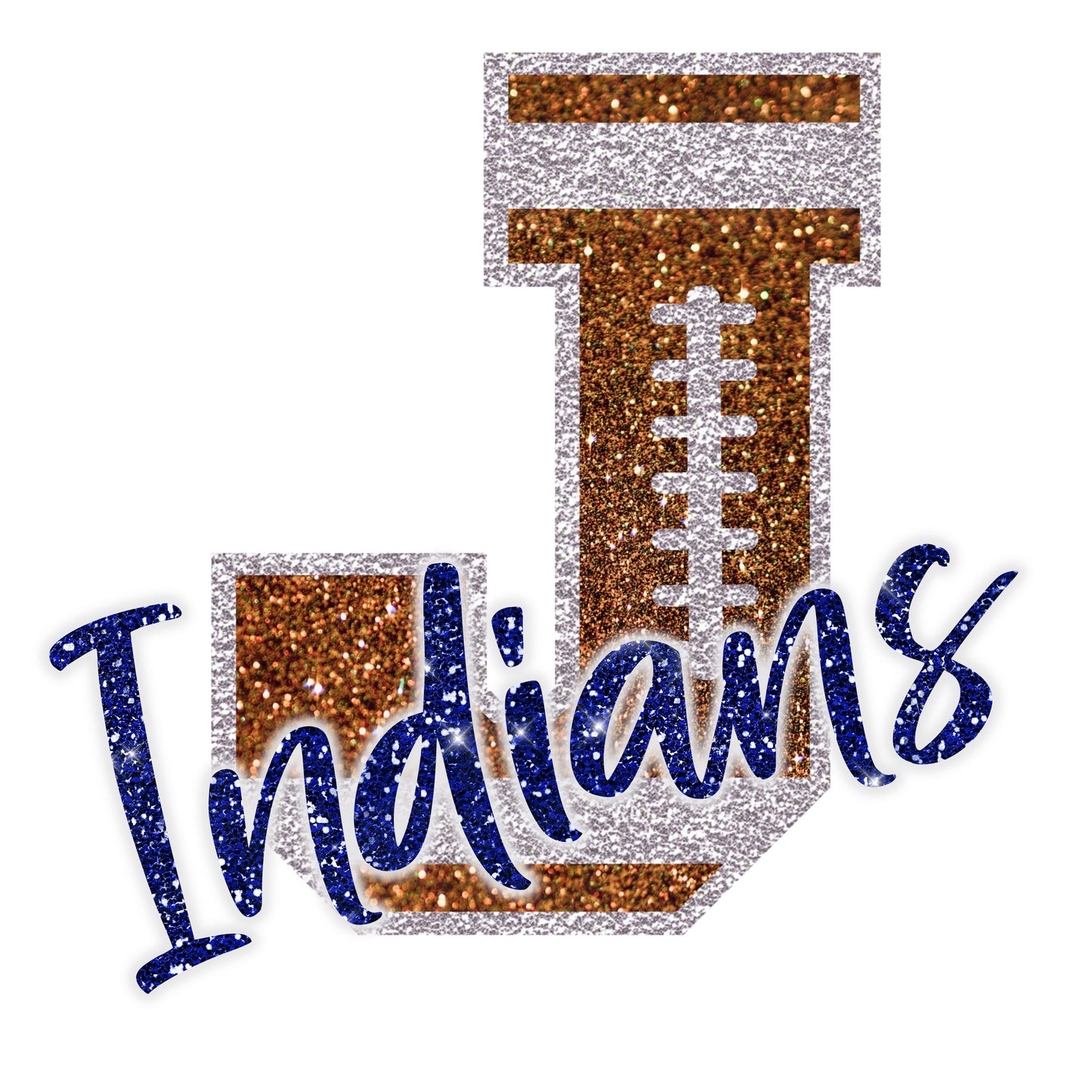 Custom Football Initial with Team Name