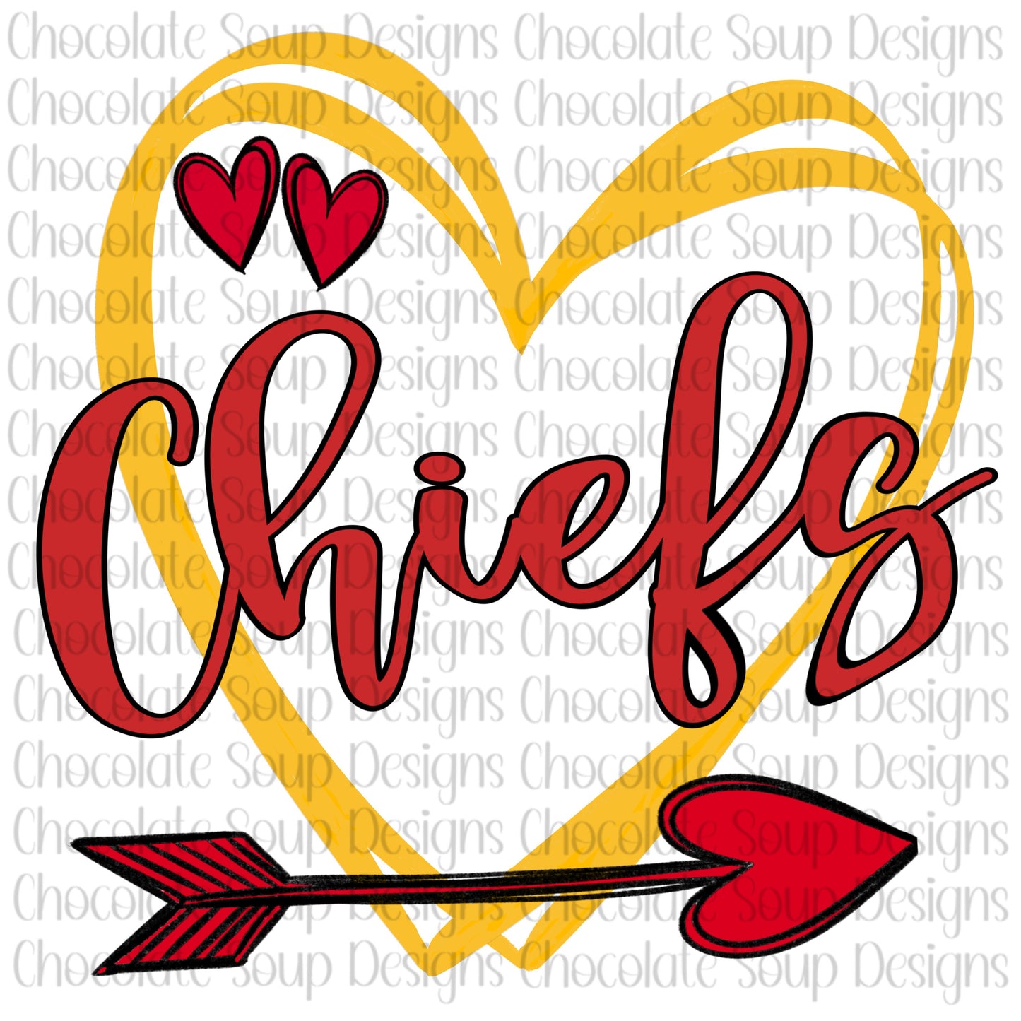 Chiefs Football-Arrow Heart