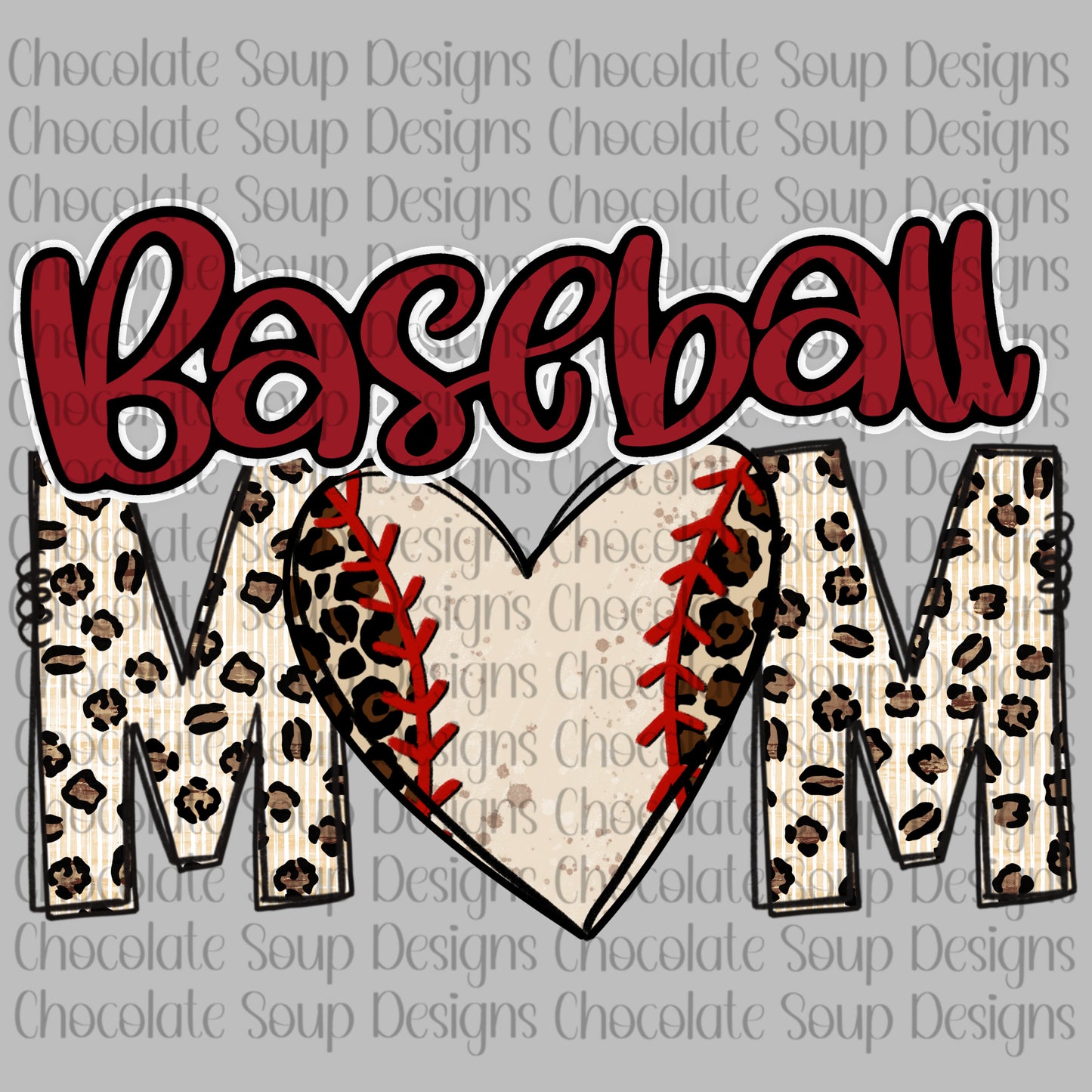 Baseball Heart Mom