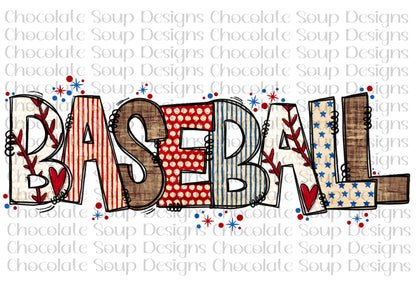 Baseball Doodle Letters