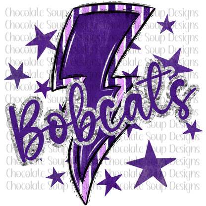 Custom Sports Lightning Bolt Design