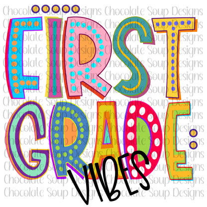 Grade Vibes Bundle PNG Kindergarten - Fifth Grade