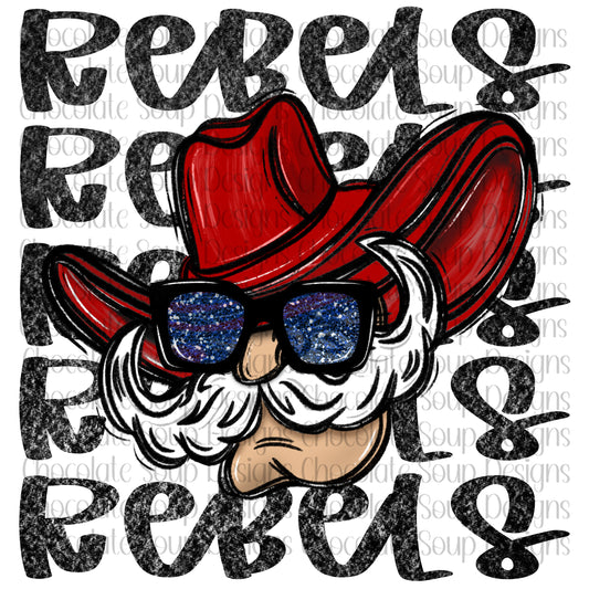 Rebels Preppy Mascot-Sunglasses Red Navy