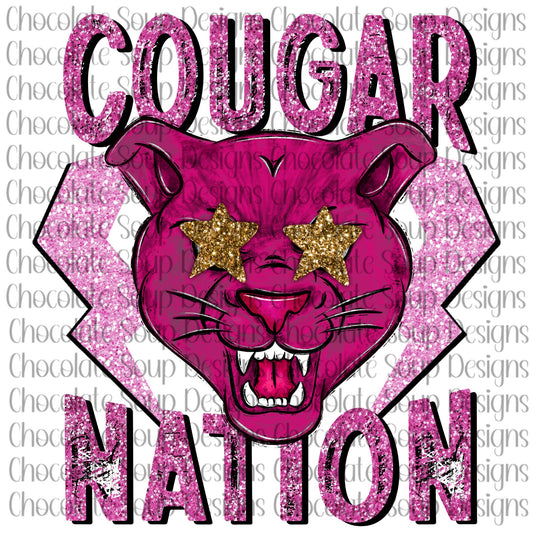 Cougar Nation-Pink Gold