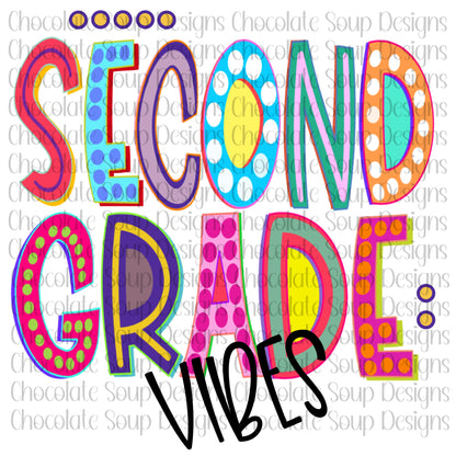 Grade Vibes Bundle PNG Kindergarten - Fifth Grade